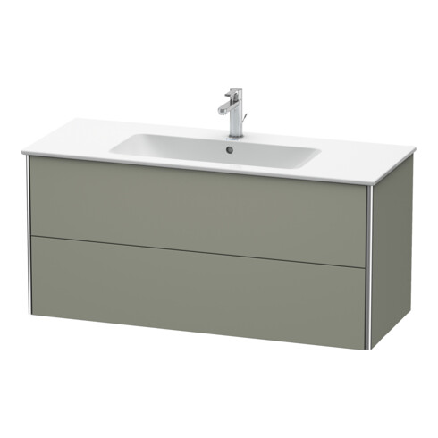 Duravit Waschtischunterschrank XSquare 121x47,8cm, st-g m, 2 Schubk., wandhängend
