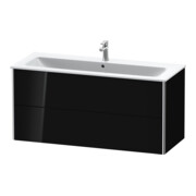 Duravit Waschtischunterschrank XSquare 121x47,8cm, sw hgl, 2 Schubk., wandhängend-2