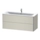 Duravit Waschtischunterschrank XSquare 121x47,8cm, Tau, 2 Schubk., wandhängend-4