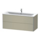 Duravit Waschtischunterschrank XSquare 121x47,8cm, Tau s-matt, 2 Schubk., wandhängend-4
