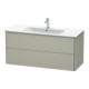 Duravit Waschtischunterschrank XSquare 121x47,8cm, Tau s-matt, 2 Schubk., wandhängend
