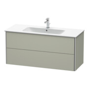 Duravit Waschtischunterschrank XSquare 121x47,8cm, Tau s-matt, 2 Schubk., wandhängend-4