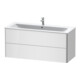 Duravit Waschtischunterschrank XSquare 121x47,8cm, we hgl, 2 Schubk., wandhängend