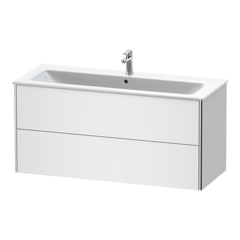 Duravit Waschtischunterschrank XSquare 121x47,8cm, we m, 2 Schubk., wandhängend
