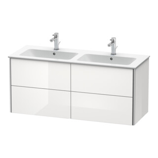Duravit Waschtischunterschrank XSquare 128x47,8x56cm, 4 La, wandhängend, flan. Gr hgl