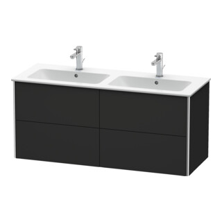 Duravit Waschtischunterschrank XSquare 128x47,8x56cm, 4 La, wandhängend, graph matt