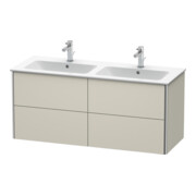 Duravit Waschtischunterschrank XSquare 128x47,8x56cm, 4 La, wandhängend, Tau matt
