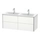 Duravit Waschtischunterschrank XSquare 128x47,8x56cm, 4 La, wandhängend, we s-matt-2