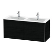 Duravit Waschtischunterschrank XSquare 128x47,8x56cm, 4 Schubk., wandhängend, Ei sw