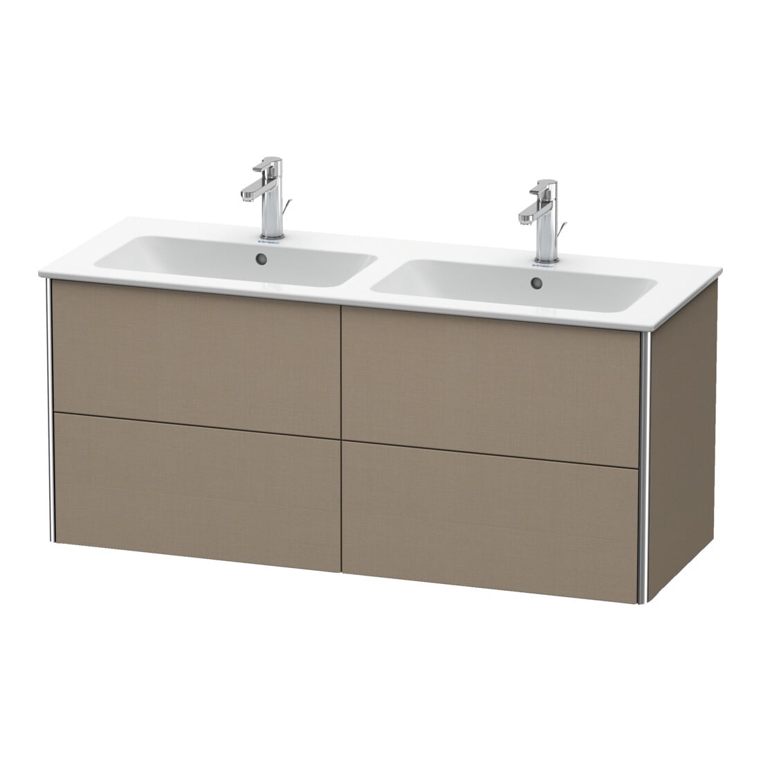 Duravit Waschtischunterschrank XSquare 128x47,8x56cm, 4 Schubk., wandhängend, Leinen