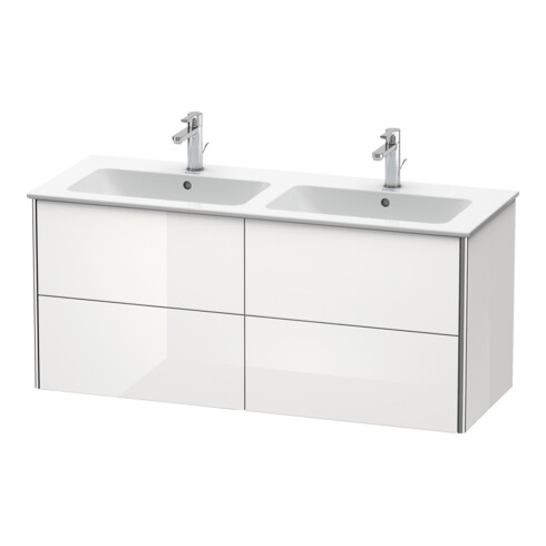 Duravit Waschtischunterschrank XSquare 128x47,8x56cm, 4 Schubk., wandhängend, we hgl