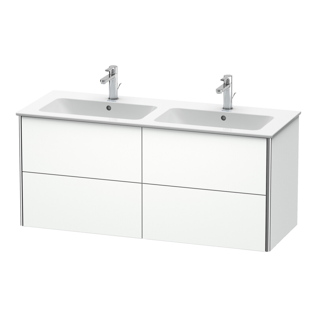 Duravit Waschtischunterschrank XSquare 128x47,8x56cm, 4 Schubk., wandhängend, we matt