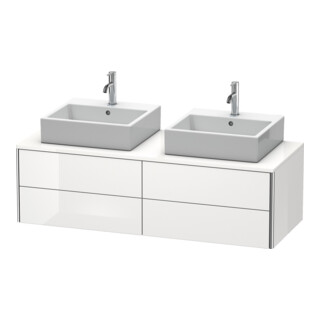 Duravit Waschtischunterschrank XSquare 140x54,8x40cm, 4 La, B bs, wandhängend, we hgl