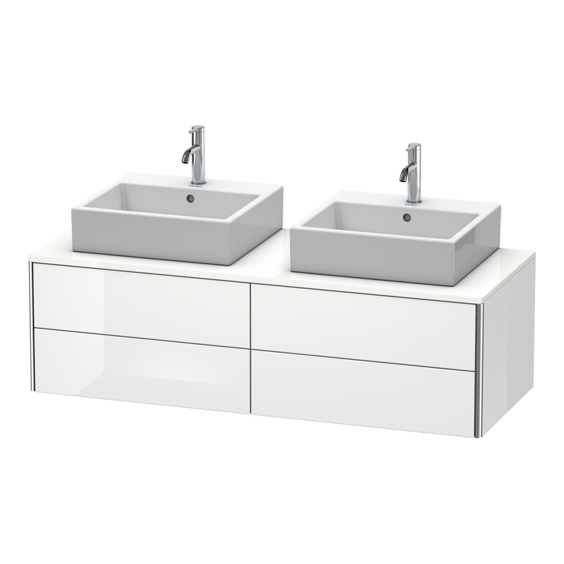 Duravit Waschtischunterschrank XSquare 140x54,8x40cm, 4 La, B bs, wandhängend, we hgl