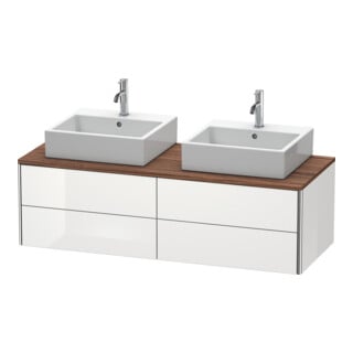 Duravit Waschtischunterschrank XSquare 140x54,8x40cm, 4 La, B bs, wandhängend, we hgl