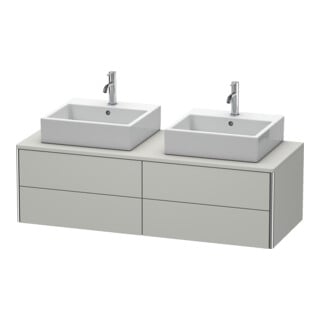 Duravit Waschtischunterschrank XSquare 140x54,8x40cm, 4 La, B bs, wd, betongr m