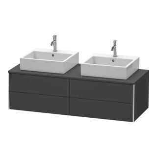 Duravit Waschtischunterschrank XSquare 140x54,8x40cm, 4 La, B bs, wd, graph m