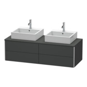 Duravit Waschtischunterschrank XSquare 140x54,8x40cm, 4 La, B bs, wd, graph m