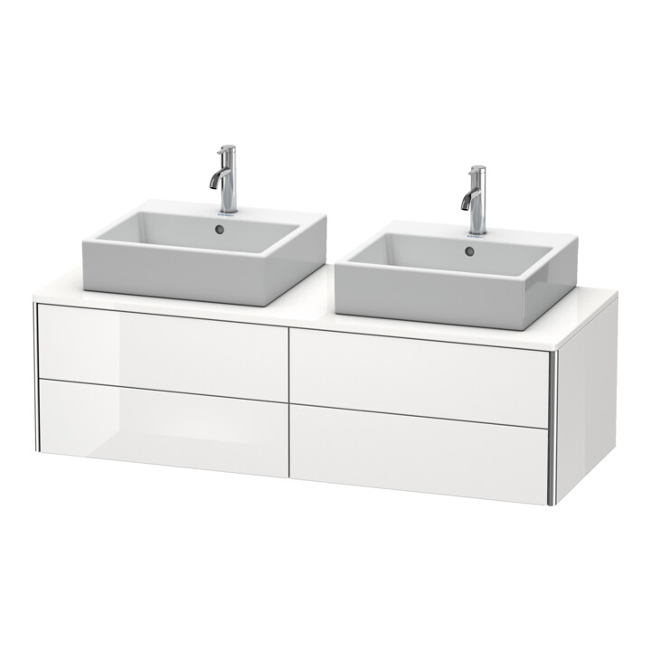 Duravit Waschtischunterschrank XSquare 140x54,8x40cm, 4 La, B bs, wd, graph m