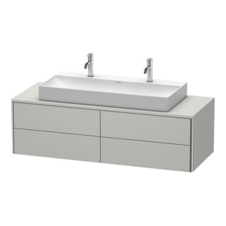 Duravit Waschtischunterschrank XSquare 140x54,8x40cm, 4 La, wandhängend, betongr m
