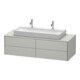 Duravit Waschtischunterschrank XSquare 140x54,8x40cm, 4 La, wandhängend, betongr m-1