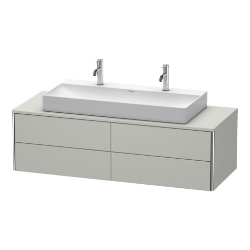 Duravit Waschtischunterschrank XSquare 140x54,8x40cm, 4 La, wandhängend, betongr m