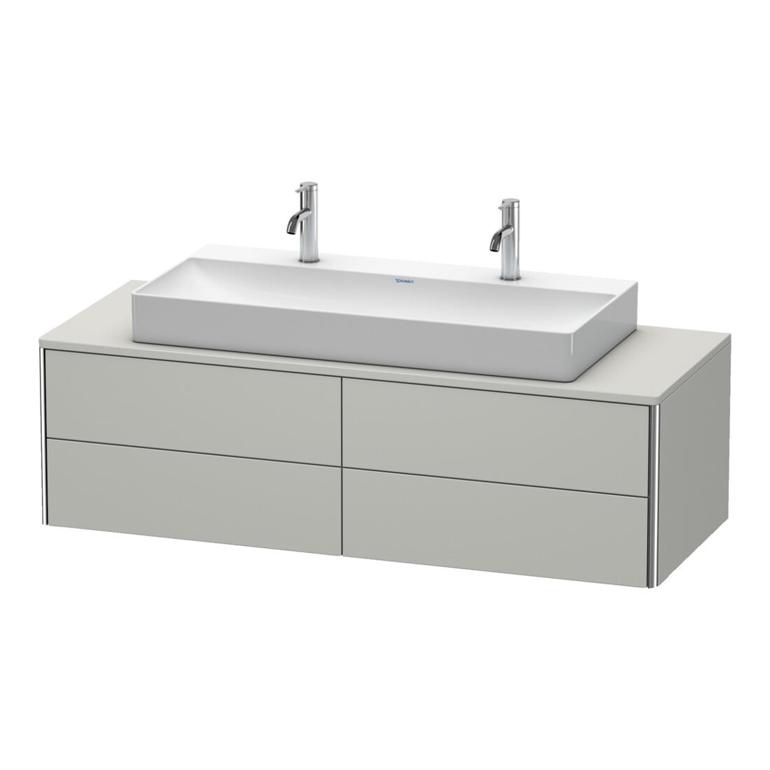 Duravit Waschtischunterschrank XSquare 140x54,8x40cm, 4 La, wandhängend, betongr m