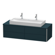 Duravit Waschtischunterschrank XSquare 140x54,8x40cm, 4 La, wandhängend, blau s-matt