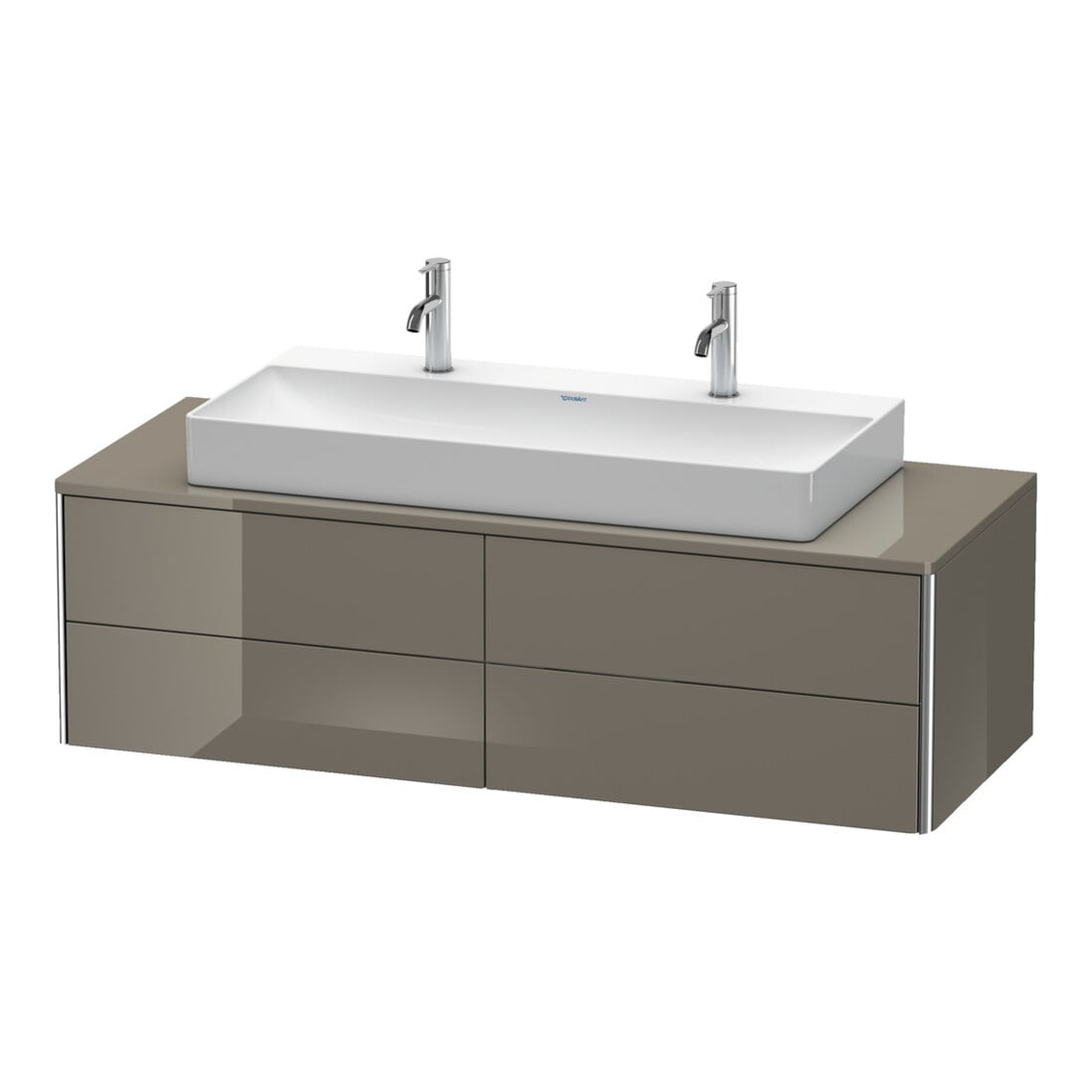 Duravit Waschtischunterschrank XSquare 140x54,8x40cm, 4 La, wandhängend, flan. Gr hgl