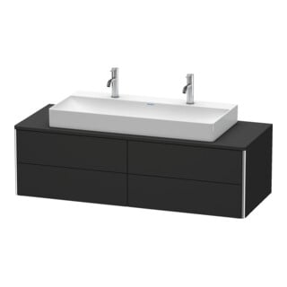 Duravit Waschtischunterschrank XSquare 140x54,8x40cm, 4 La, wandhängend, graph matt