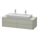 Duravit Waschtischunterschrank XSquare 140x54,8x40cm, 4 La, wandhängend, Tau s-matt-1