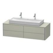 Duravit Waschtischunterschrank XSquare 140x54,8x40cm, 4 La, wandhängend, Tau s-matt
