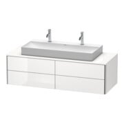 Duravit Waschtischunterschrank XSquare 140x54,8x40cm, 4 La, wandhängend, Tau s-matt-5