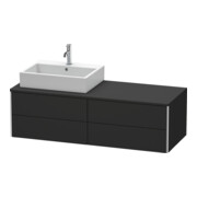 Duravit Waschtischunterschrank XSquare 140x54,8x40cm, 4 La, wd, B l, graph matt