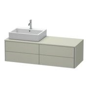 Duravit Waschtischunterschrank XSquare 140x54,8x40cm, 4 La, wd, B l, Tau s-matt