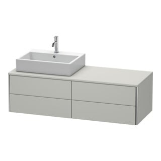 Duravit Waschtischunterschrank XSquare 140x54,8x40cm, 4 La, wd, B li, betongr m