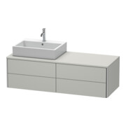 Duravit Waschtischunterschrank XSquare 140x54,8x40cm, 4 La, wd, B li, betongr m