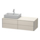 Duravit Waschtischunterschrank XSquare 140x54,8x40cm, 4 La, wd, B li, Tau matt-1