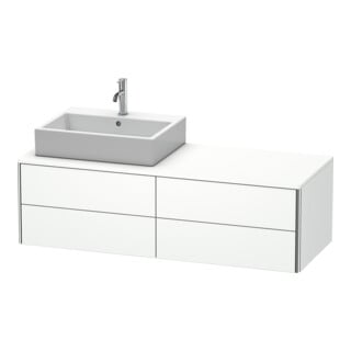 Duravit Waschtischunterschrank XSquare 140x54,8x40cm, 4 La, wd, B li, we matt