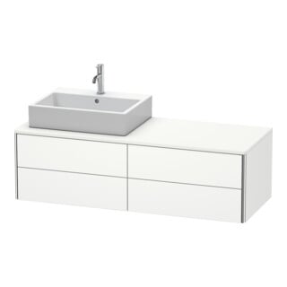 Duravit Waschtischunterschrank XSquare 140x54,8x40cm, 4 La, wd, B li, we s-matt