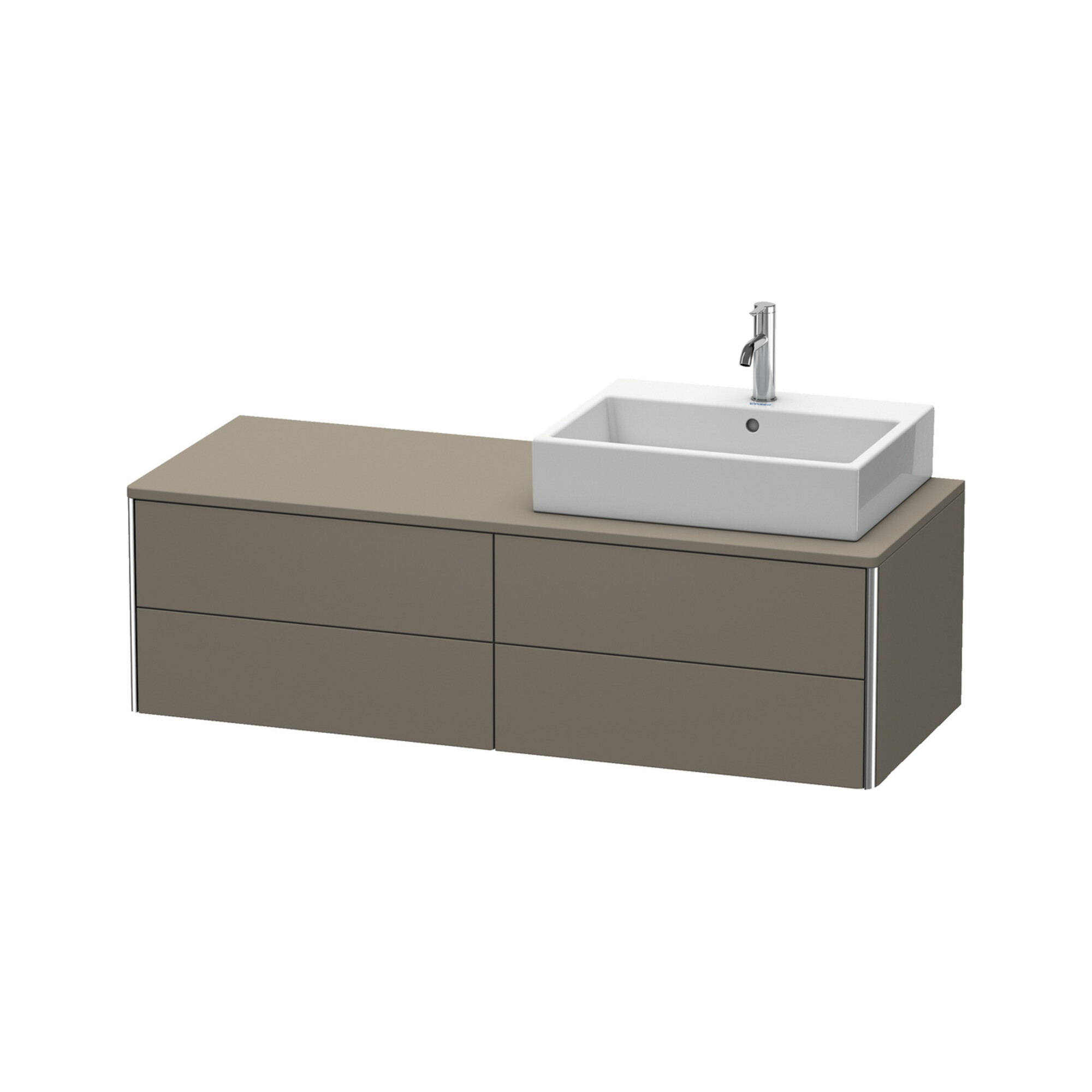 Duravit Waschtischunterschrank XSquare 140x54,8x40cm, 4 La, wd, B r, f G s-matt