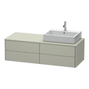 Duravit Waschtischunterschrank XSquare 140x54,8x40cm, 4 La, wd, B r, Tau s-matt