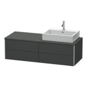 Duravit Waschtischunterschrank XSquare 140x54,8x40cm, 4 La, wd, B re, graph m