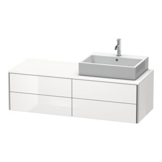 Duravit Waschtischunterschrank XSquare 140x54,8x40cm, 4 La, wd, B re, we hgl