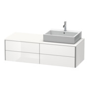 Duravit Waschtischunterschrank XSquare 140x54,8x40cm, 4 La, wd, B re, we hgl