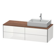 Duravit Waschtischunterschrank XSquare 140x54,8x40cm, 4 La, wd, B re, we hgl