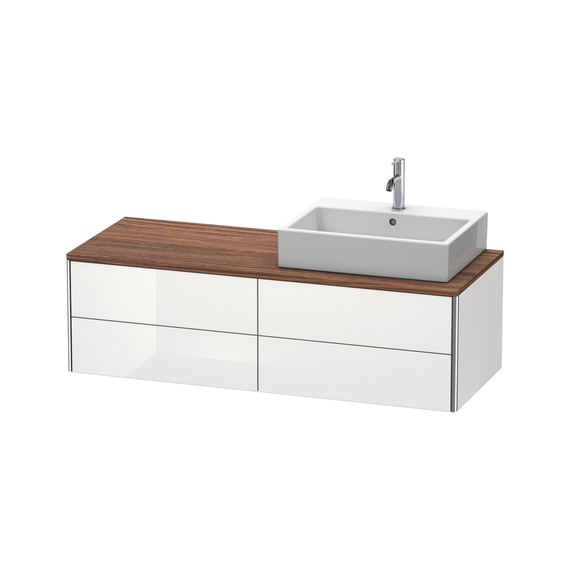Duravit Waschtischunterschrank XSquare 140x54,8x40cm, 4 La, wd, B re, we hgl