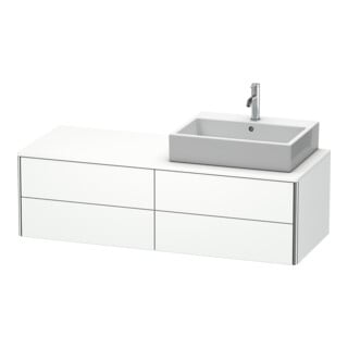 Duravit Waschtischunterschrank XSquare 140x54,8x40cm, 4 La, wd, B re, we matt