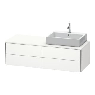 Duravit Waschtischunterschrank XSquare 140x54,8x40cm, 4 La, wd, B re, we s-matt