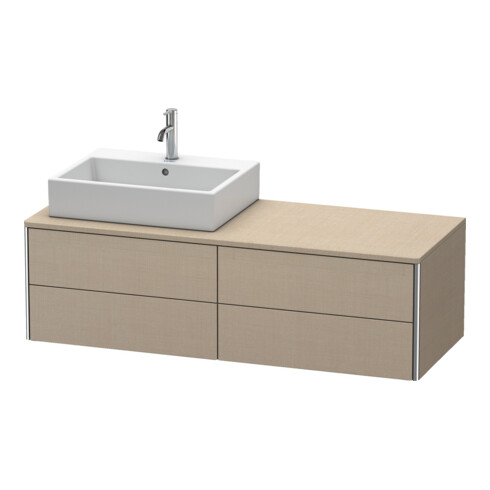 Duravit Waschtischunterschrank XSquare 140x54,8x40cm, 4 La, wd, Beck. li, lei